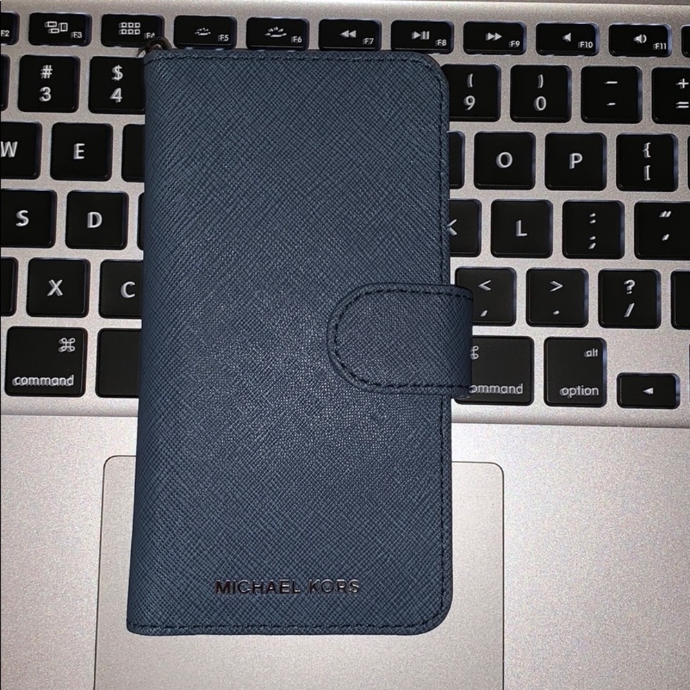 Michael Kors Saffiano Leather Folio Phone Case